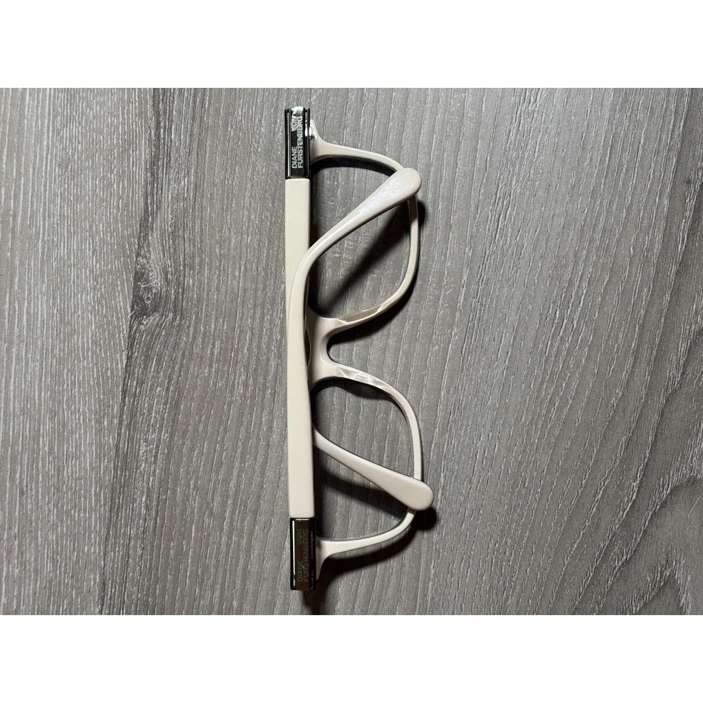 Diane von Furstenberg DVF5105 Navy Blue White Rectangular‎ Eyeglass Frames Sleek